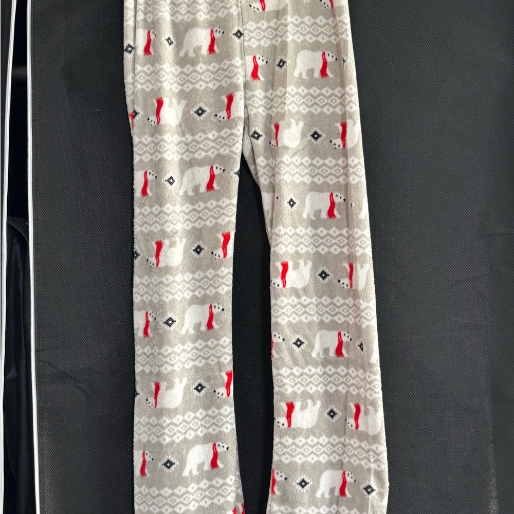 Rue21 Gray and Red Polar Bear Pajama Pants